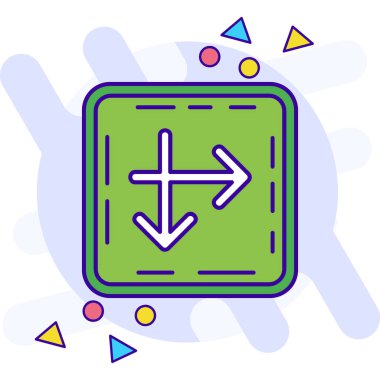 ok simgesinin vektör illüstrasyonu