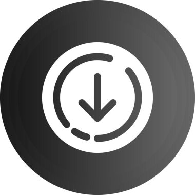 Arkaplanda izole edilmiş resimli simge - çember tazelemesi