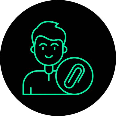 Taşaklı bir adamın vektör çizimi