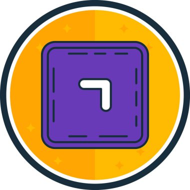 Tek bir simgenin vektör illüstrasyonu