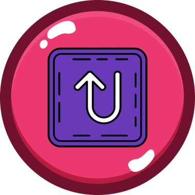 Mıknatıs Web simgesi basit illüstrasyon