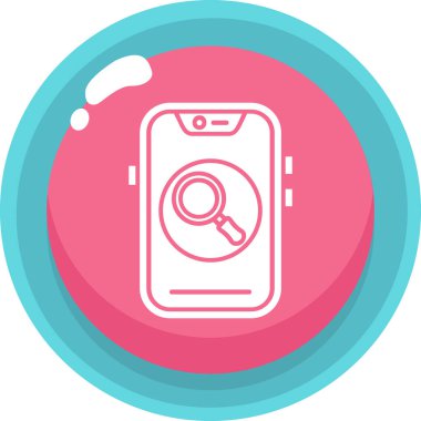 Akıllı telefon. Web simgesi basit illüstrasyon