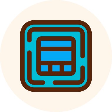 çikolata simge vektör çizim