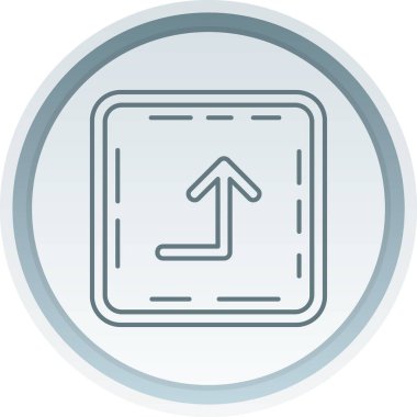 eşsiz sol ok çizgisi vektör simgesi