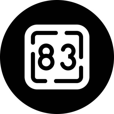 9b vektör illüstrasyonunda modern simge yok