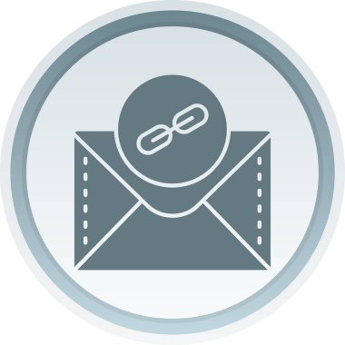 Posta simgesi olan bir harfin vektör illüstrasyonu