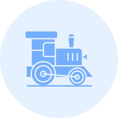 Tren simgesinin vektör illüstrasyonu