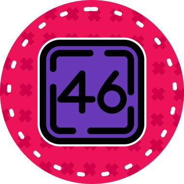 45 yıllık simge, modern basit vektör illüstrasyonu