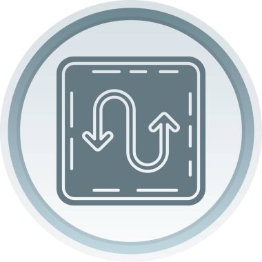 Eğilim biçimi izole edilmiş arkaplanda ok simgesi