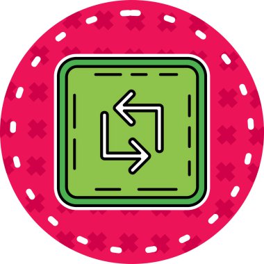 Casino Chip simgesinin vektör illüstrasyonu