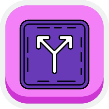 ok doldurulmuş ana hat vektör simgesi tasarımı