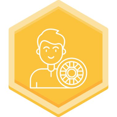 araba simgesi ve vektör illüstrasyonu beyaz arkaplanda izole edildi