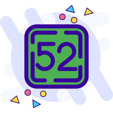 4 numaralı renk çizgisi simgesi. Web sayfası ve mobil uygulama için vektör illüstrasyonu.