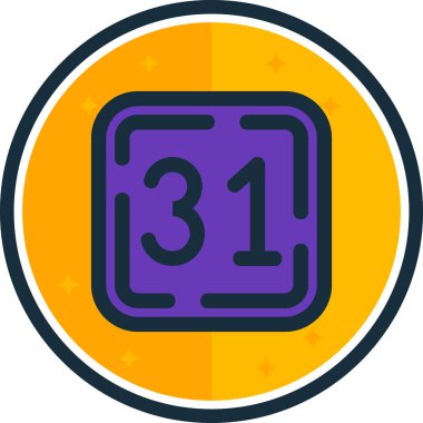 Takvim 25 simgesi, özet biçimi