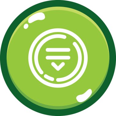 Yuvarlak düğmenin vektör simgesi