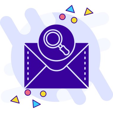 Harf simgesi illüstrasyonlu posta