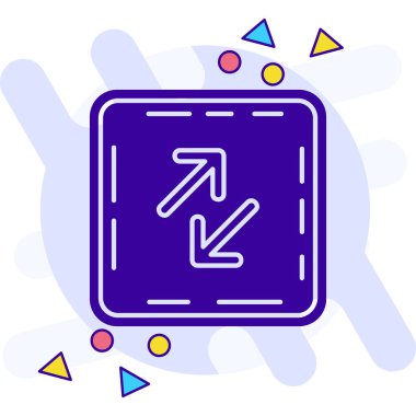 çizgi haritası işaretleyici simgesi beyaz arkaplanda izole edildi. konum belirleyici sembol. Renkli taslak konsepti. vektör.