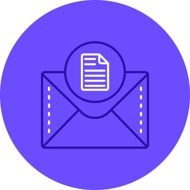 E-posta. Web simgesi basit illüstrasyon