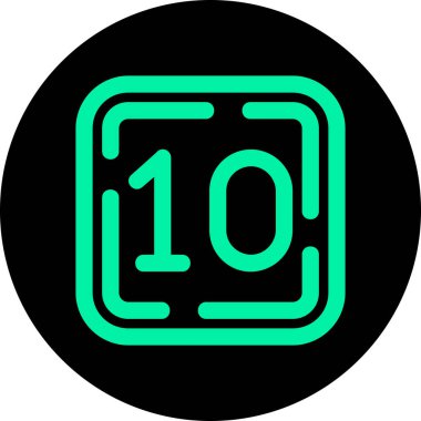 Projeniz için bir numaralı vektör simgesi