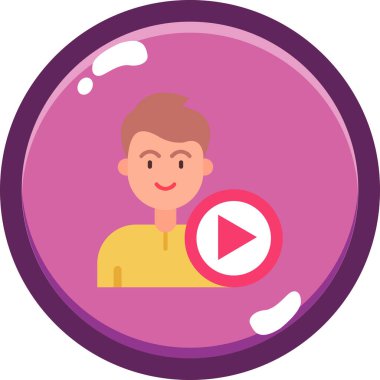 video oynatıcı vektör simgesi