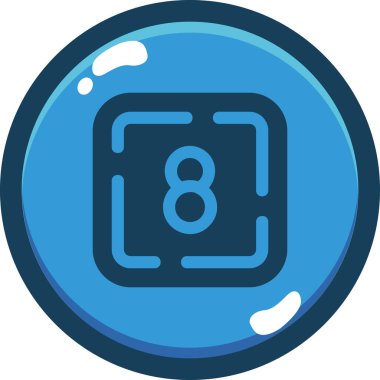 Para sikkesi kripto para birimi simgesi doldurulmuş ana hat biçiminde