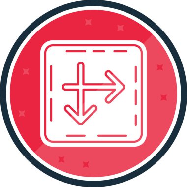 Eğilim biçimi izole edilmiş arkaplanda ok simgesi