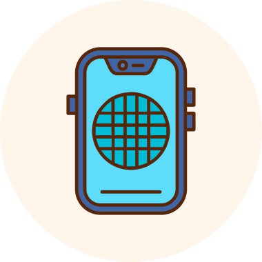 akıllı telefon simgesi vektör illüstrasyonu