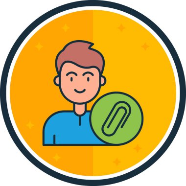 Bozuk para vektörü illüstrasyonu olan adam