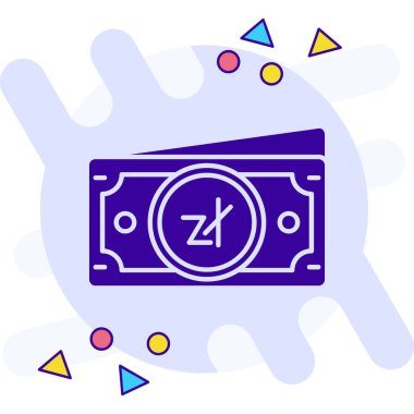 nakit para simgesi ana hatları biçiminde