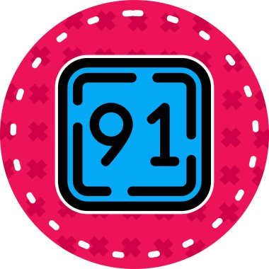 Kumarhane çipi simgesi, çizgi film tarzı