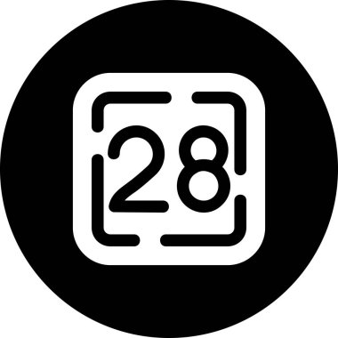 Takvim simgesi, vektör çizimi