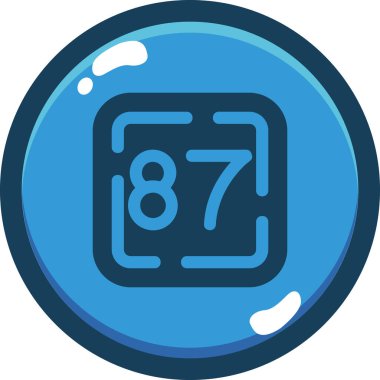 9 numaralı simge, vektör illüstrasyon tasarımı