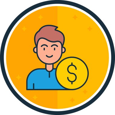 İş parası. Basit resimleme