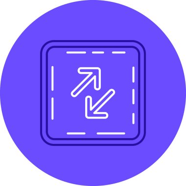 Ok. Web simgesi basit illüstrasyon