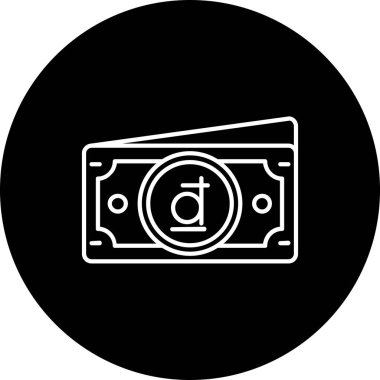 bill icon. vektör illüstrasyonu