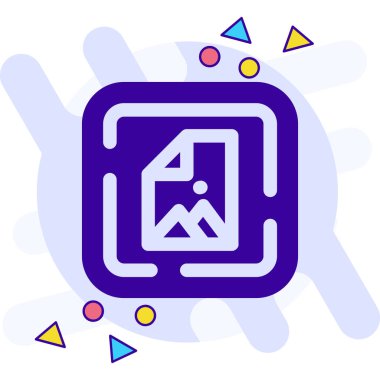 Bilet. Web simgesi basit illüstrasyon