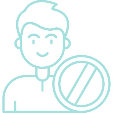 Kamera vektör illüstrasyonlu bir adam