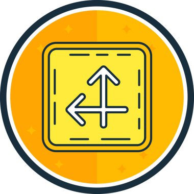 Eğilim biçimi izole edilmiş arkaplanda ok simgesi