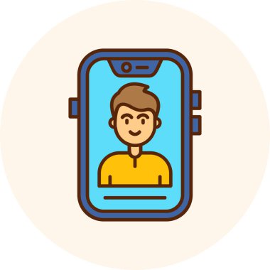 avatar simgesi vektör illüstrasyonu