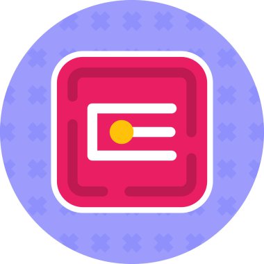 Rozet. Web simgesi basit illüstrasyon