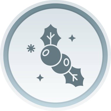 Kar tanesi. Web simgesi basit illüstrasyon