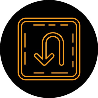 Bir okun siyah beyaz simgesinin vektör çizimi