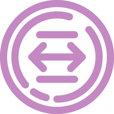 Yol işaretinin bir simgesinin vektör çizimi