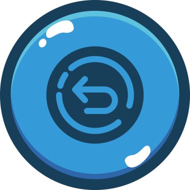 Tek bir madeni paranın vektör çizimi