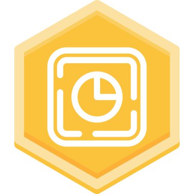 Saat simgesi vektör illüstrasyonu