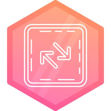 Beyaz arkaplanda izometrik yol simgesi izole edildi. Noktaları daire içine al. vektör