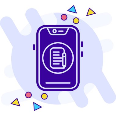 Cep telefonu vektör illüstrasyon tasarımlı akıllı telefon