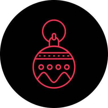 Moda stili izole edilmiş arkaplanda noel süslemesi simgesi