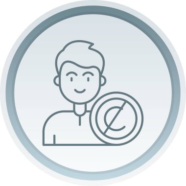 İş adamı. Web simgesi basit illüstrasyon