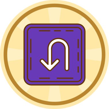 Modern simgenin vektör illüstrasyonu